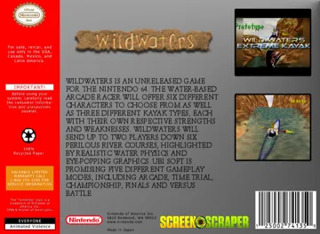 Wildwaters (USA) (Proto) (1999-06-15) box cover back